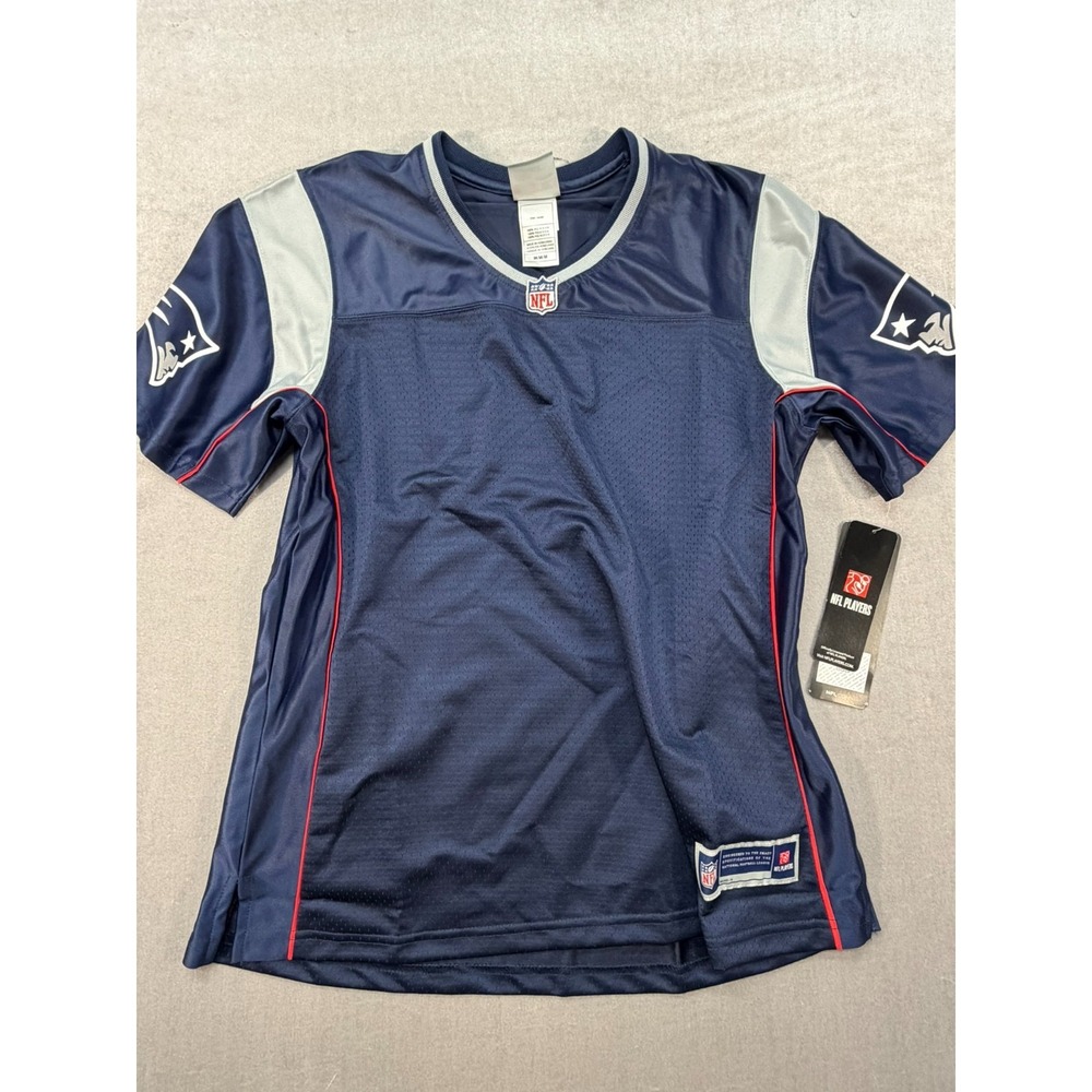 New NFL New England Patriots Women Blank Jersey Blue Size Medium